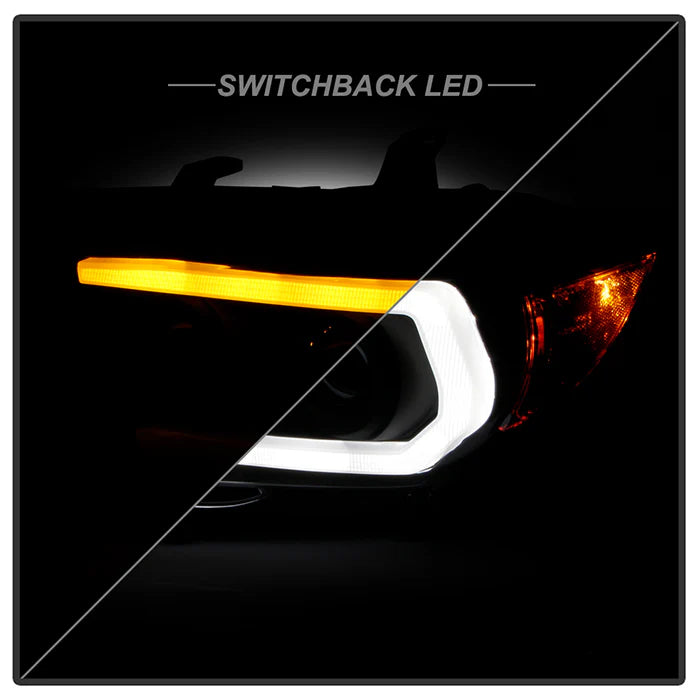 Spyder Black Projector Headlights W/LED Turn Signal for Tacoma halogen W/LED DRL(2016–2022)