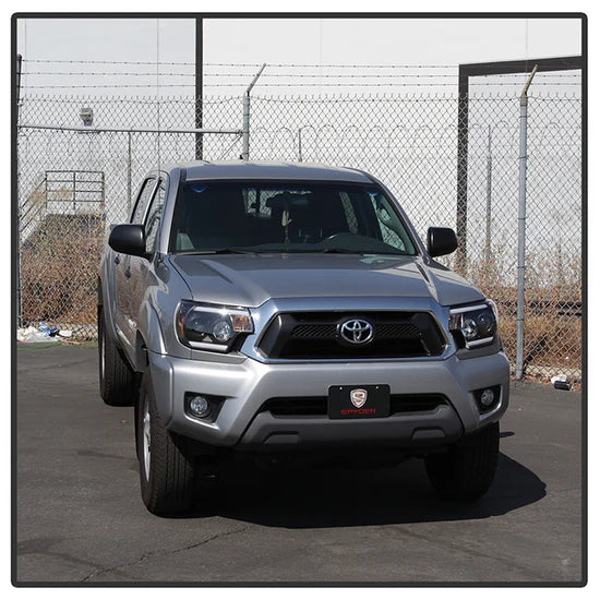 Spyder Black Projector Headlights W/ Light Bar DRL for Tacoma (2012-2015)