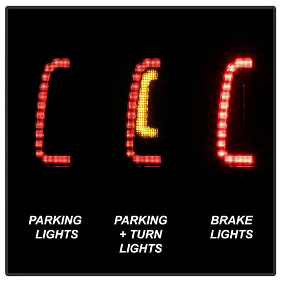 Spyder Black Smoke LED Tail Lights for Tacoma (2005-2015)