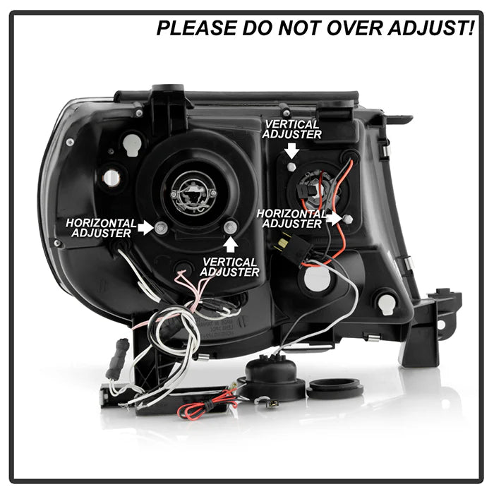 Spyder Black Smoke Projector Headlights W/ CCFL Halo LED for Tacoma (2005-2011)