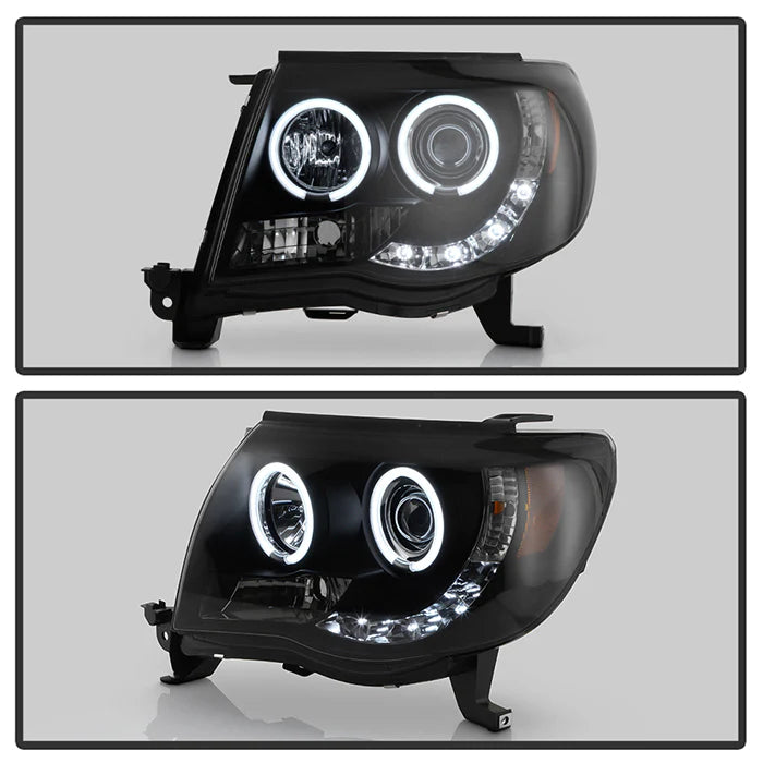 Spyder Black Smoke Projector Headlights W/ CCFL Halo LED for Tacoma (2005-2011)