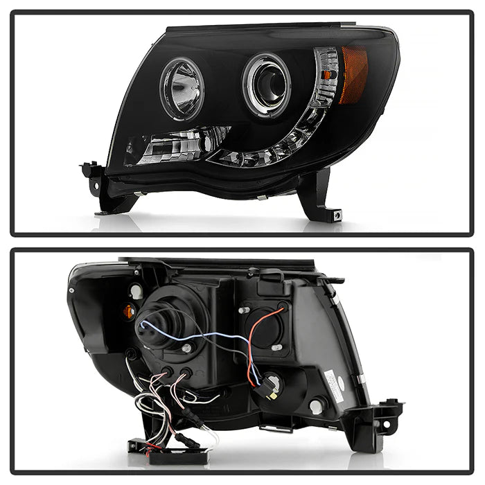 Spyder Black Smoke Projector Headlights W/ CCFL Halo LED for Tacoma (2005-2011)