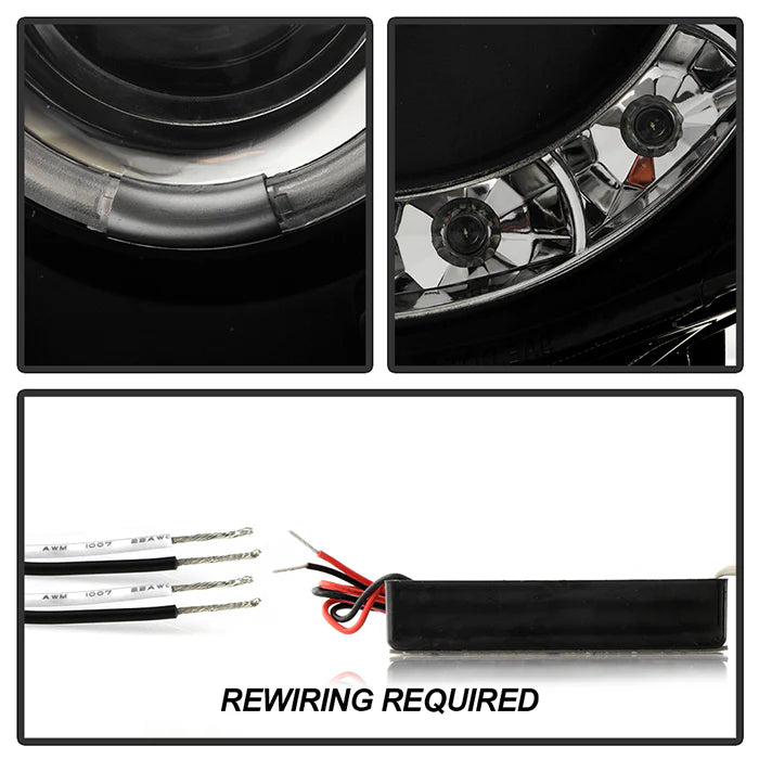 Spyder Black Smoke Projector Headlights W/ CCFL Halo LED for Tacoma (2005-2011)