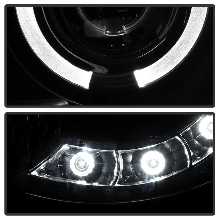 Spyder Black Smoke Projector Headlights W/ Halo LED for Tacoma (2005-2011)