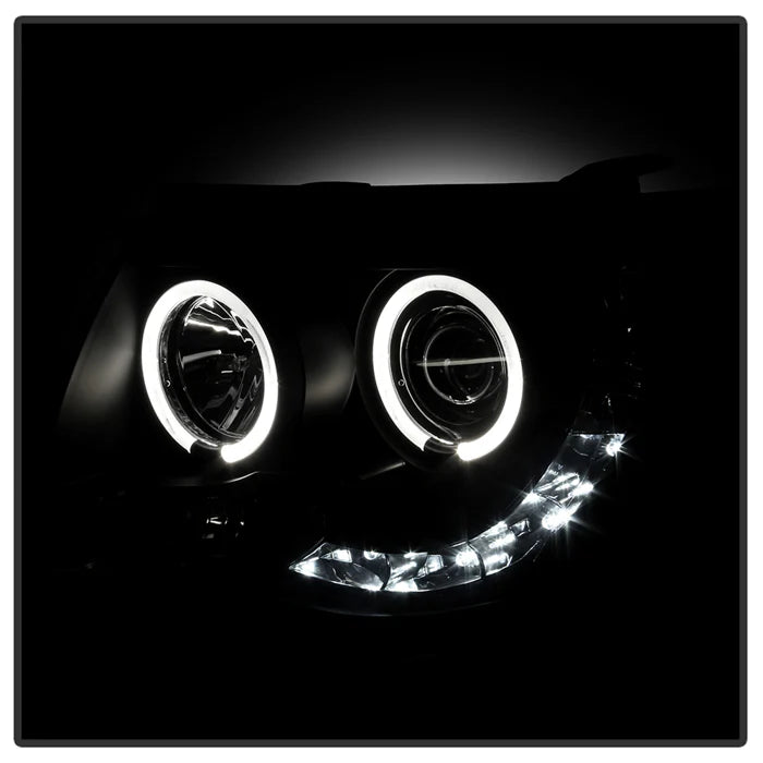 Spyder Black Smoke Projector Headlights W/ Halo LED for Tacoma (2005-2011)