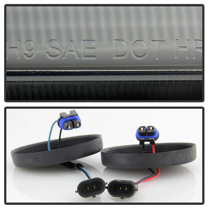 Spyder Black Smoke Projector Headlights for Tacoma Halogen W/ LED DRL (2016–2022)