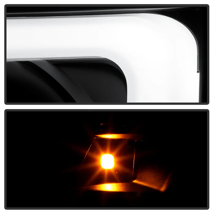 Spyder Black Smoke V2 Projector Headlights W/DRL Light Bar for Tacoma (2005-2011)