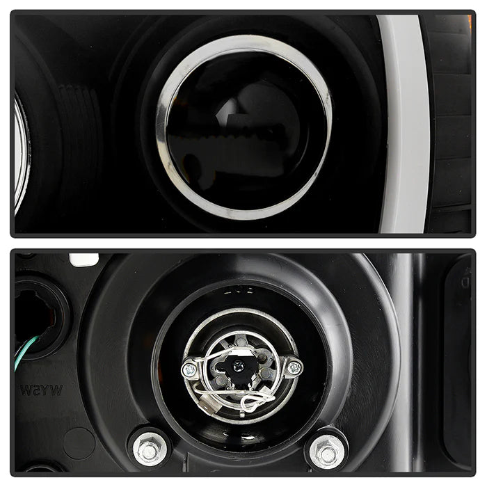 Spyder Black Smoke V2 Projector Headlights W/DRL Light Bar for Tacoma (2005-2011)