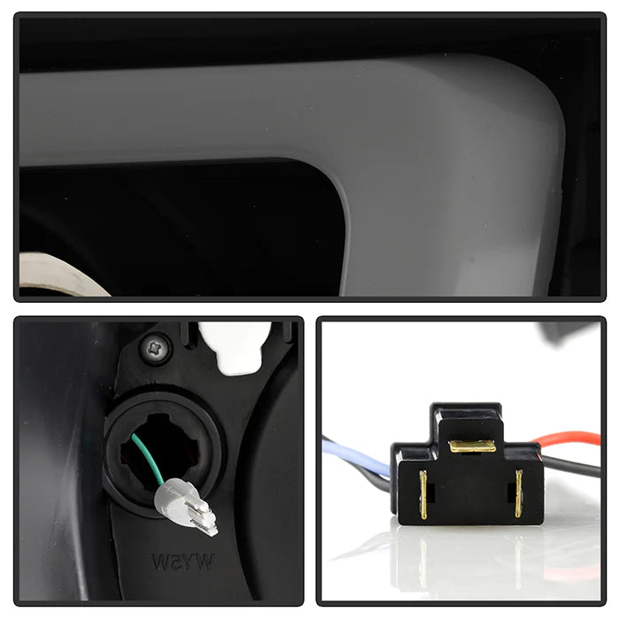 Spyder Black Smoke V2 Projector Headlights W/DRL Light Bar for Tacoma (2005-2011)