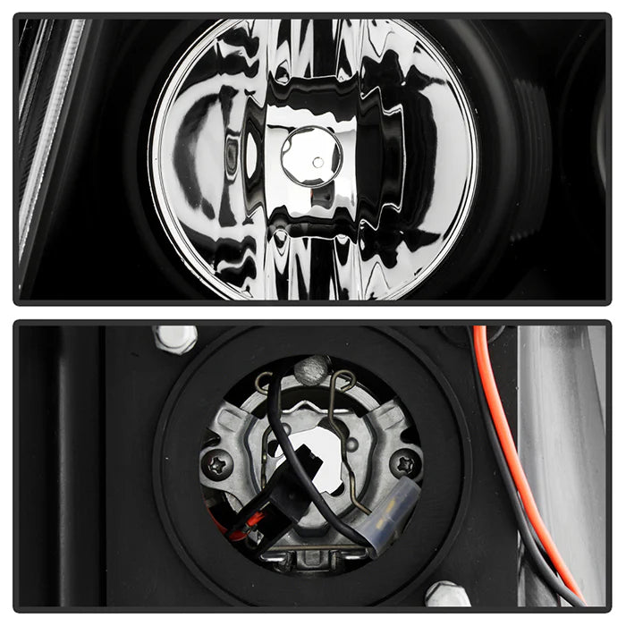 Spyder Black V2 Projector Headlights W/DRL Light Bar for Tacoma (2005-2011)