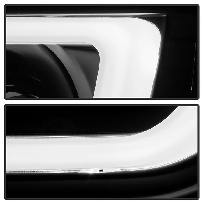 Spyder Black V2 Projector Headlights W/DRL Light Bar for Tacoma (2005-2011)