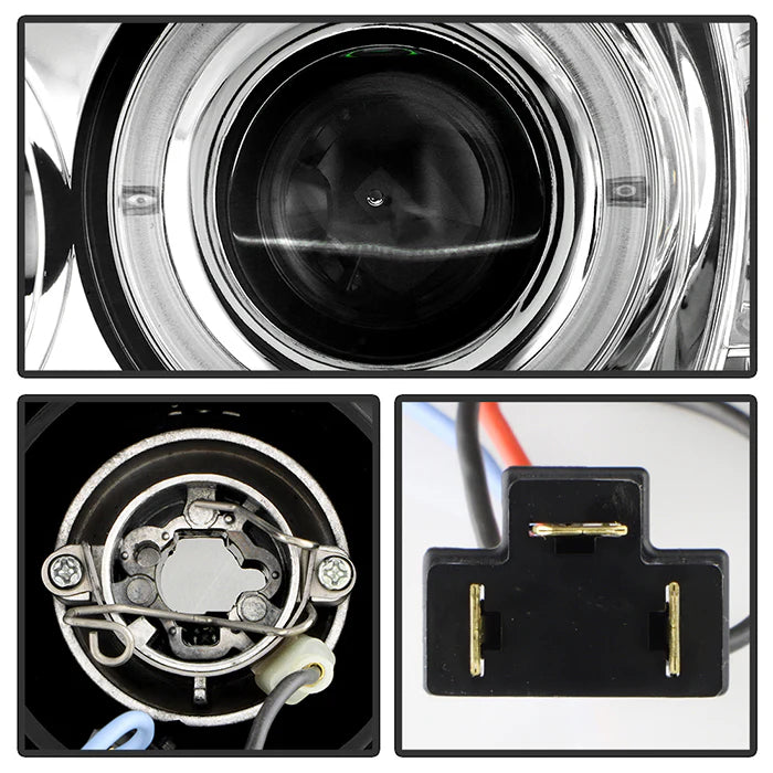 Spyder Chrome Projector Headlights W/ Halo LED for Tacoma (2005-2011)