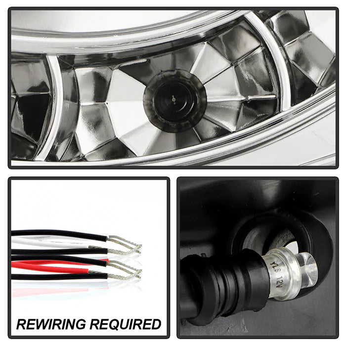 Spyder Chrome Projector Headlights W/ Halo LED for Tacoma (2005-2011)