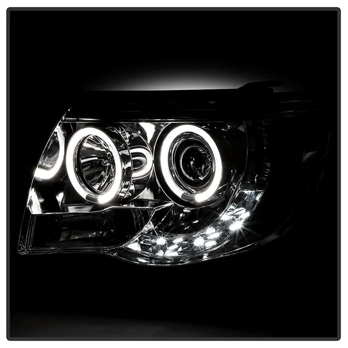 Spyder Chrome Projector Headlights W/ Halo LED for Tacoma (2005-2011)