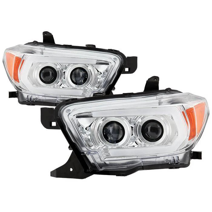 Spyder Chrome Projector Headlights W/ LED Turn Signal for Tacoma (2016–2022)