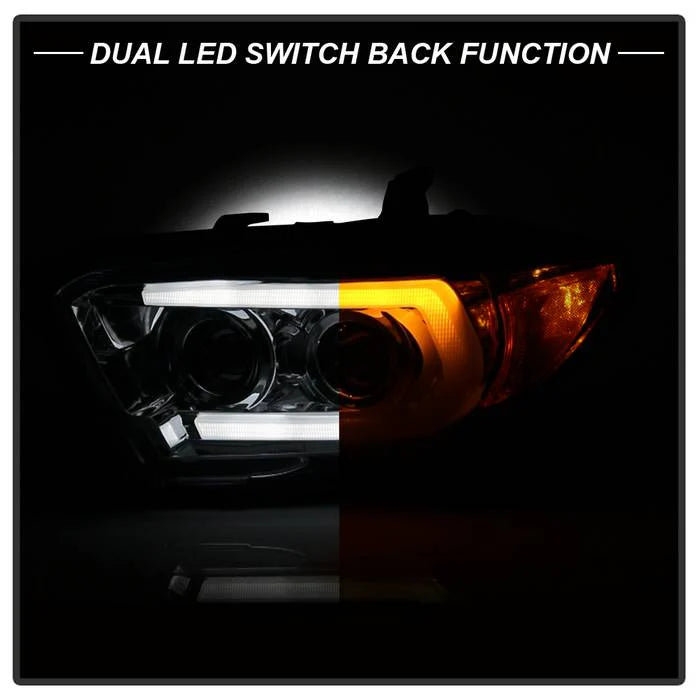 Spyder Chrome Projector Headlights W/ LED Turn Signal for Tacoma (2016–2022)