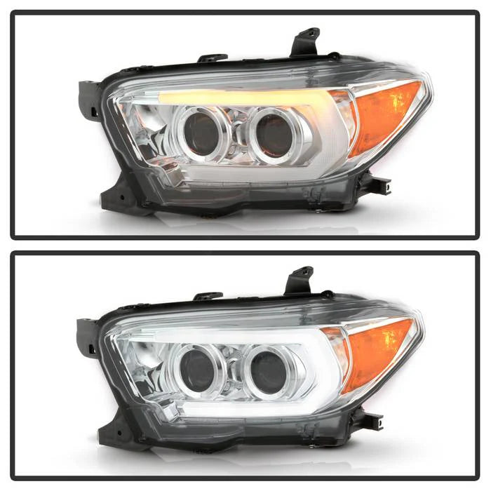 Spyder Chrome Projector Headlights W/ LED Turn Signal for Tacoma (2016–2022)