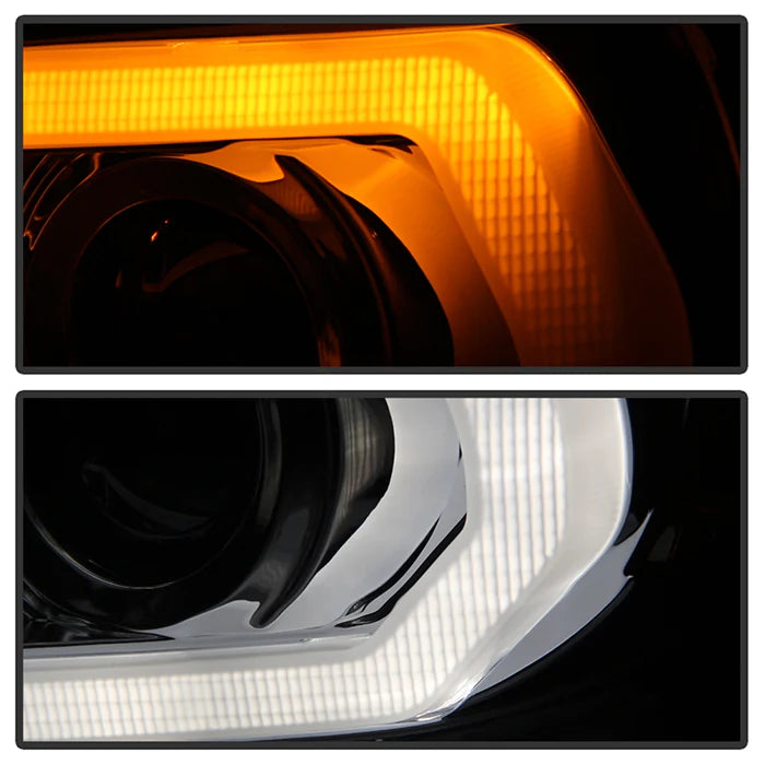 Spyder Chrome Projector Headlights W/LED Turn Signal for Tacoma halogen W/LED DRL(2016–2022)