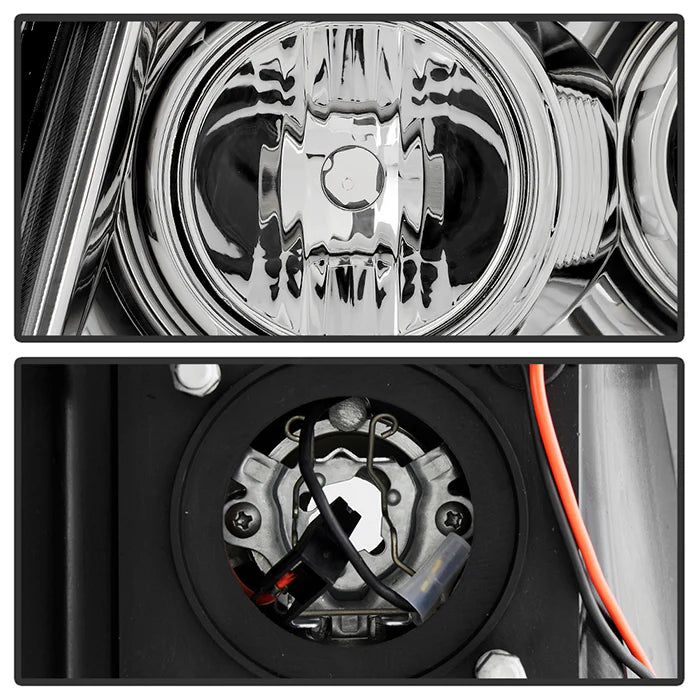 Spyder Chrome V2 Projector Headlights W/DRL Light Bar for Tacoma (2005-2011)