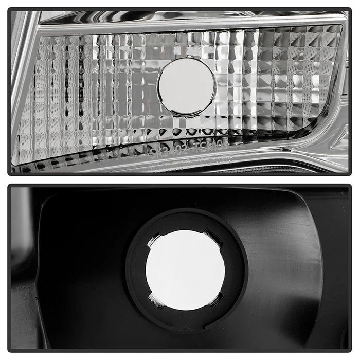 Spyder Chrome V2 Projector Headlights W/DRL Light Bar for Tacoma (2005-2011)