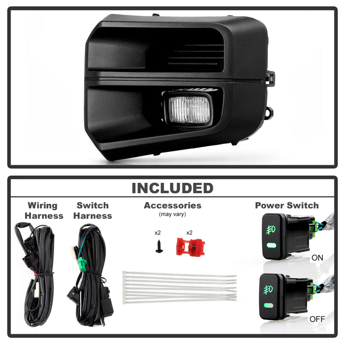 Spyder Clear TRD OEM LED Fog Lights W/Switch for Tacoma (2016-2023)