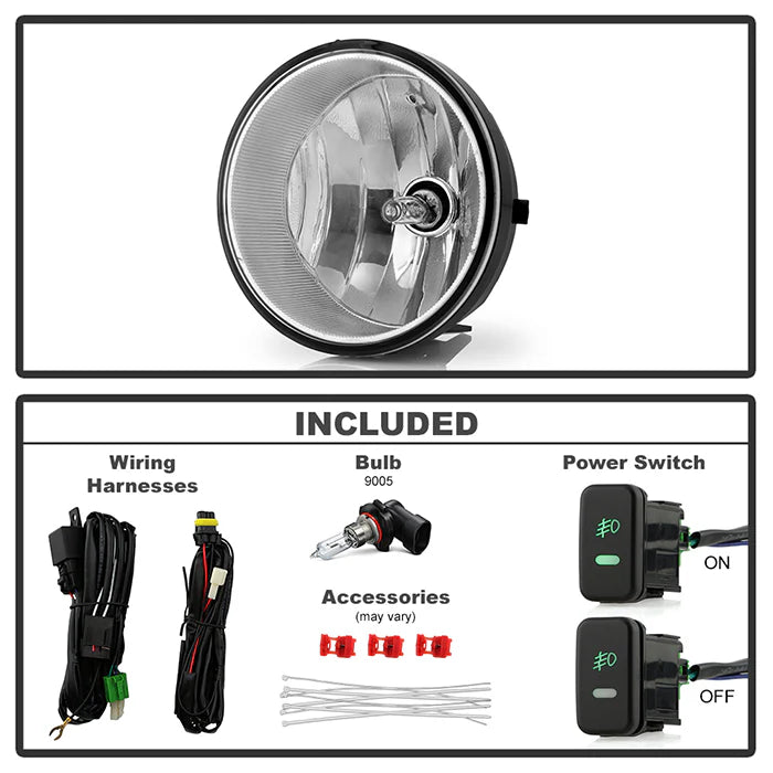 Spyder OEM Clear Fog Lights W/Switch for Tacoma (2005-2011)