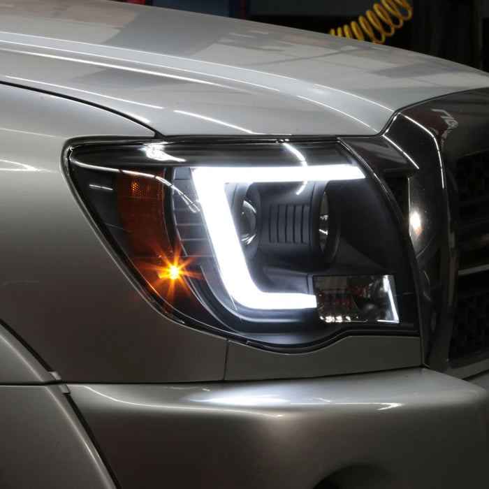 Spyder Platinum Version 2 Black LED Headlight for Tacoma (2005-2011)