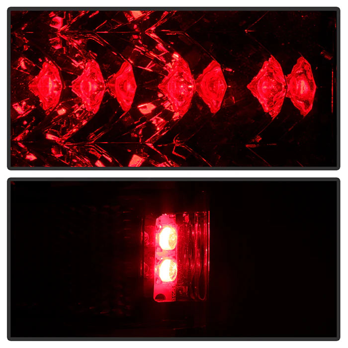 Spyder Red Clear LED Tail Lights for Tacoma (1995-2000)