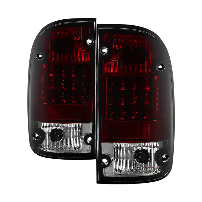 Spyder Red Smoke LED Tail Lights for Tacoma (1995-2000)