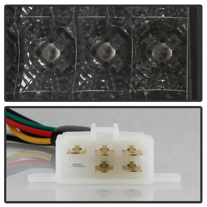 Spyder Smoke LED Tail Lights for Tacoma (1995-2000)