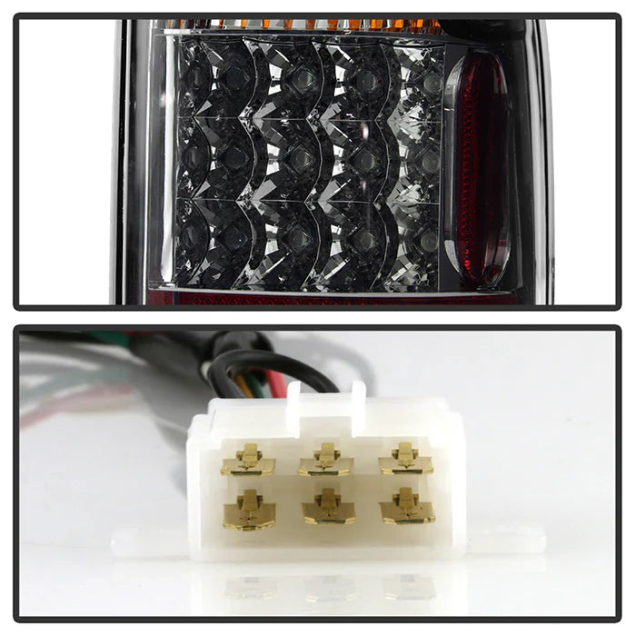 Spyder Smoke LED Tail Lights for Tacoma (2001-2004)