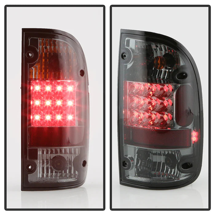 Spyder Smoke LED Tail Lights for Tacoma (1995-2000)