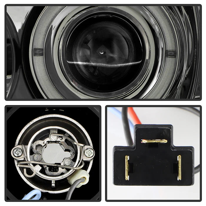 Spyder Smoke Projector Headlights W/ Halo LED for Tacoma (2005-2011)