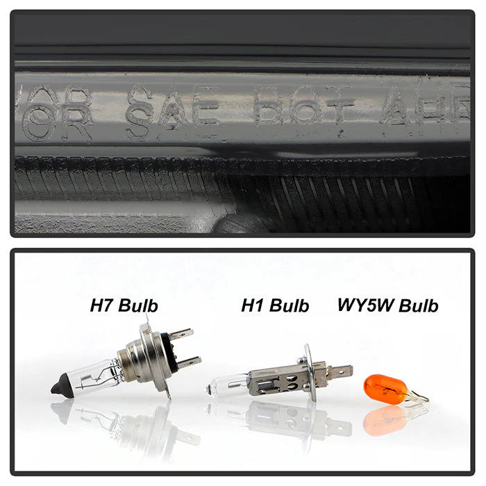 Spyder Smoke Projector Headlights W/ Light Bar DRL for Tacoma (2012-2015)