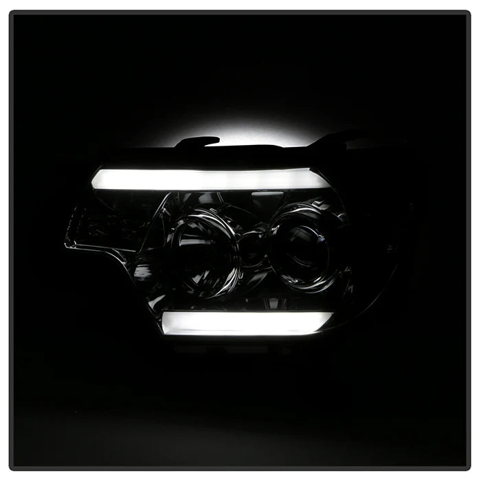 Spyder Smoke Projector Headlights W/ Light Bar DRL for Tacoma (2012-2015)