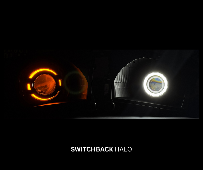 SRQ Fab LED Retrofit Headlights - Switchback Halos For Tacoma (2001-2004)