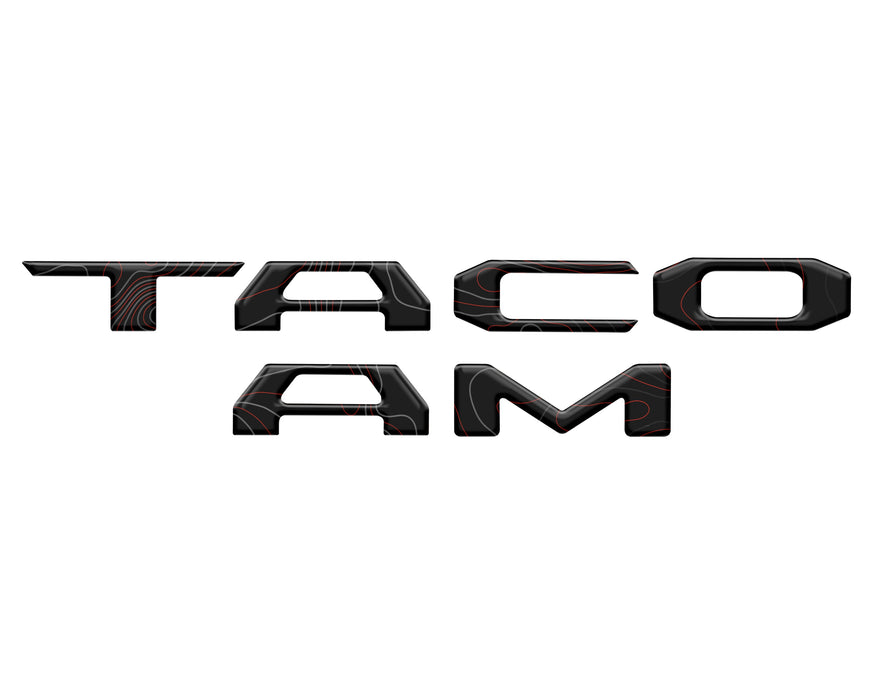 Tufskinz Tailgate Letter Inserts For Tacoma (2016-2023)