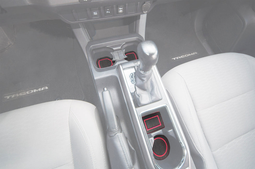 Tufskinz Center Console Cup Holder Inserts For Tacoma (2016-2023)