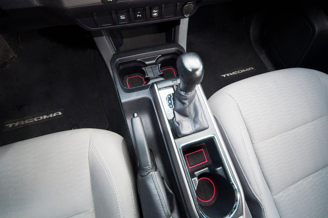 Tufskinz Center Console Cup Holder Inserts For Tacoma (2016-2023)