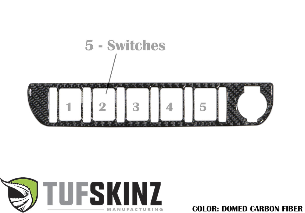 Tufskinz Center Dash Switch Panel Accent Overlay For Tacoma (2016-2023)