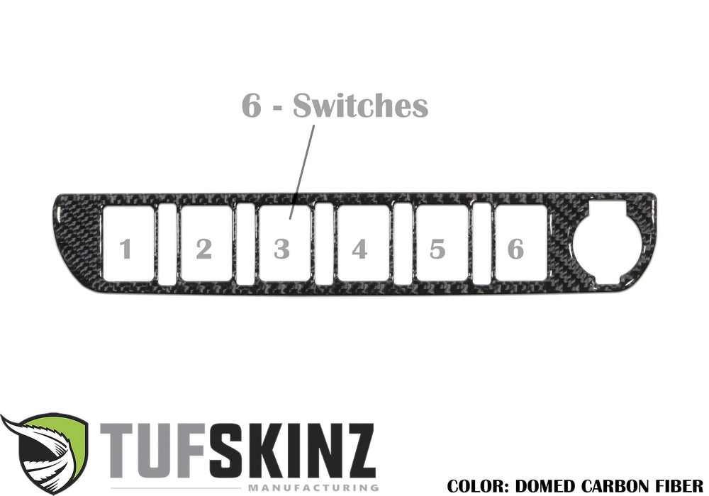 Tufskinz Center Dash Switch Panel Accent Overlay For Tacoma (2016-2023)