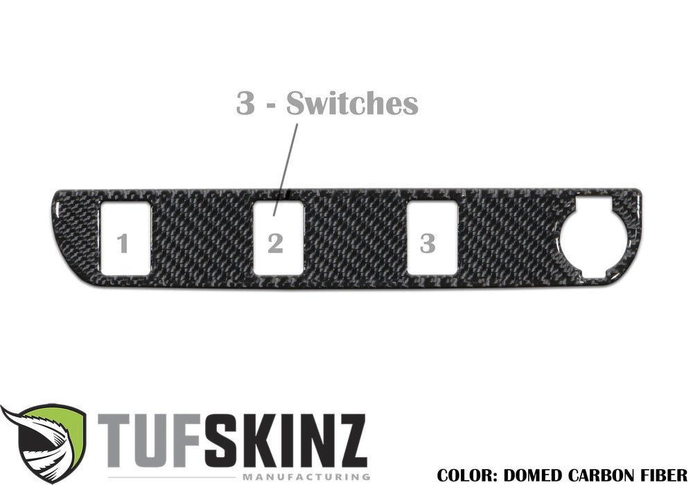Tufskinz Center Dash Switch Panel Accent Overlay For Tacoma (2016-2023)