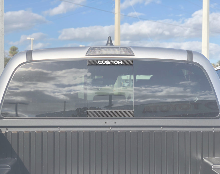 Tufskinz Rear Power Sliding Window Accent Overlays For Tacoma (2016-2023)