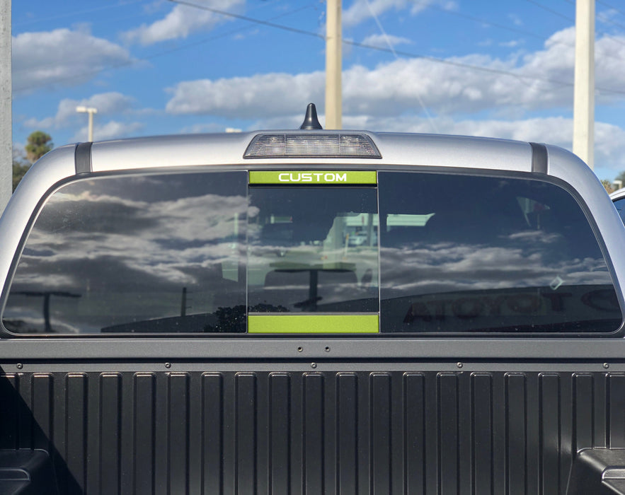 Tufskinz Rear Power Sliding Window Accent Overlays For Tacoma (2016-2023)