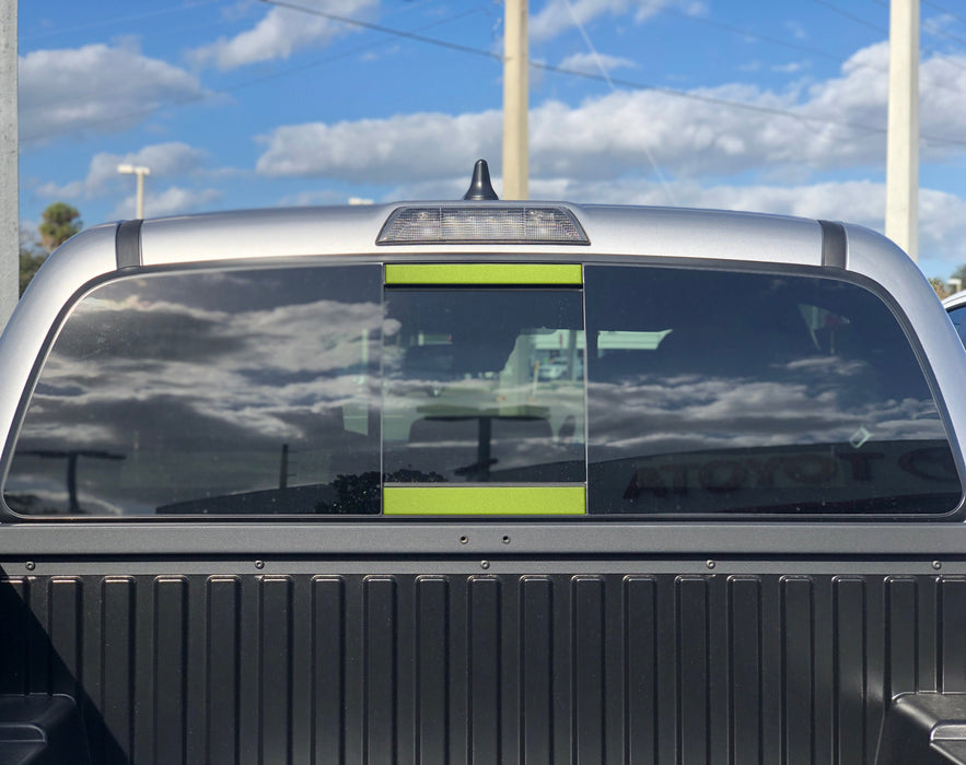 Tufskinz Rear Power Sliding Window Accent Overlays For Tacoma (2016-2023)