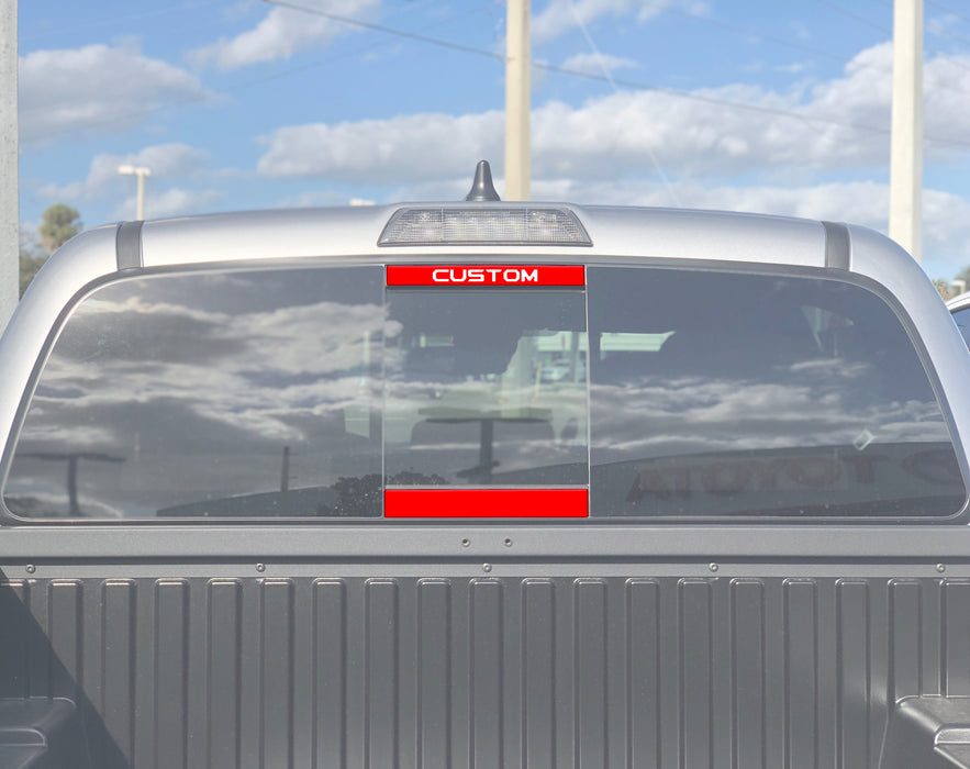 Tufskinz Rear Power Sliding Window Accent Overlays For Tacoma (2016-2023)