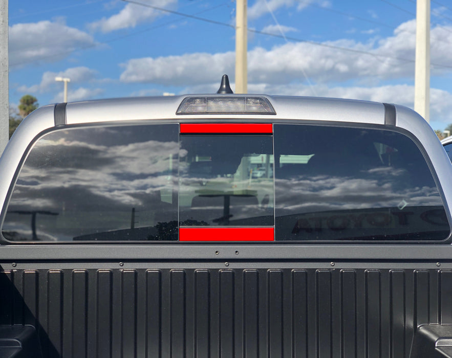 Tufskinz Rear Power Sliding Window Accent Overlays For Tacoma (2016-2023)