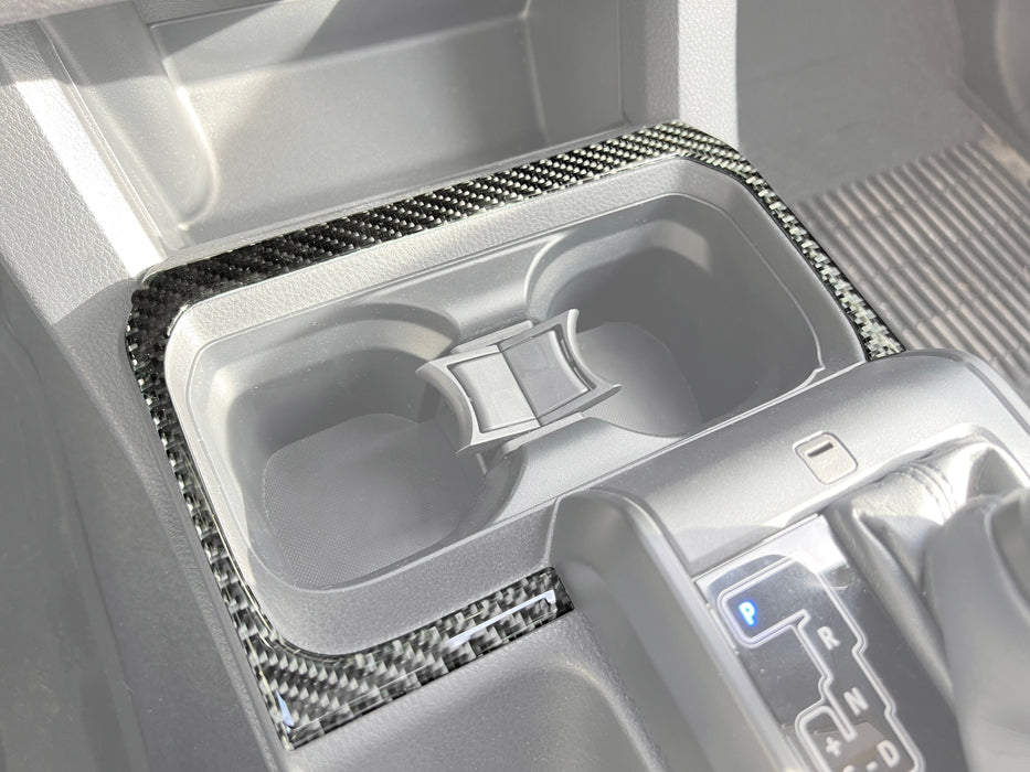 Tufskinz Center Console Cup Holder Accent Overlay For Tacoma (2016-2023)
