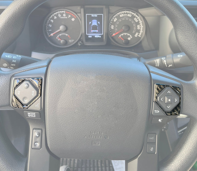 Tufskinz Steering Wheel Upper Buttons Accent Trim For Tacoma (2016-2023)
