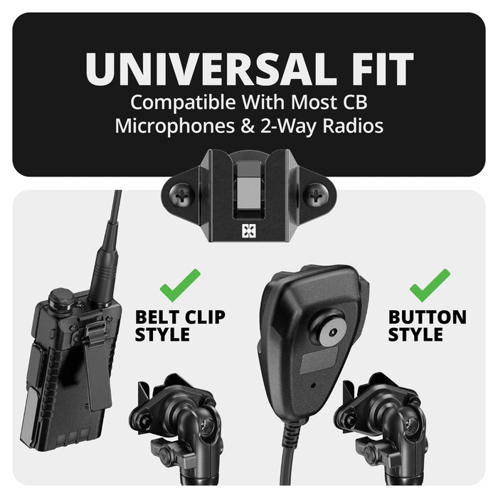 Tackform TRAXX™ - Slim Track Dash Bracket With 20LITE Phone & CB Microphone Mounts for Tacoma (2016-2023)